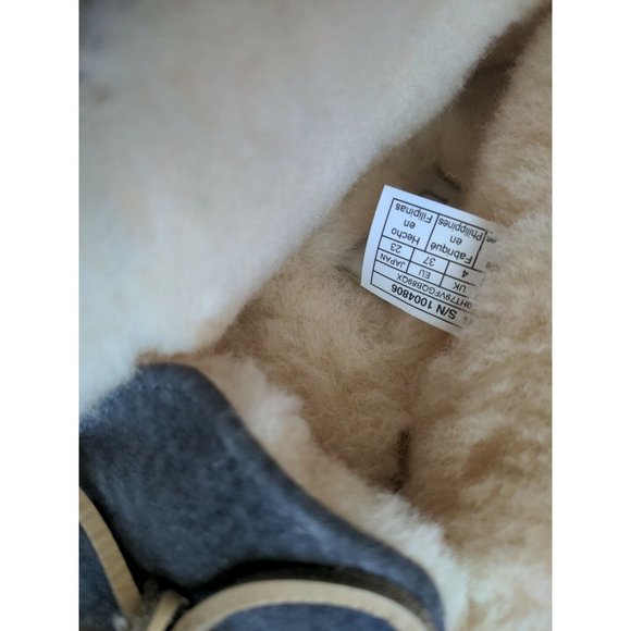 UGG Alena Nightfall Fur Suede Slippers Womens 6 EU 37 - Picture 4 of 10